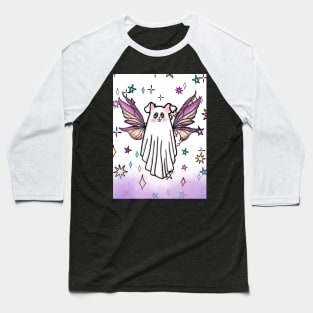 Ghost Puppy Fairy Baseball T-Shirt